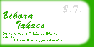 bibora takacs business card